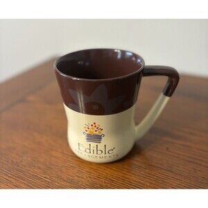 Edible Arrangements Stoneware Brown Exterior 16oz Coffee Cup Mug